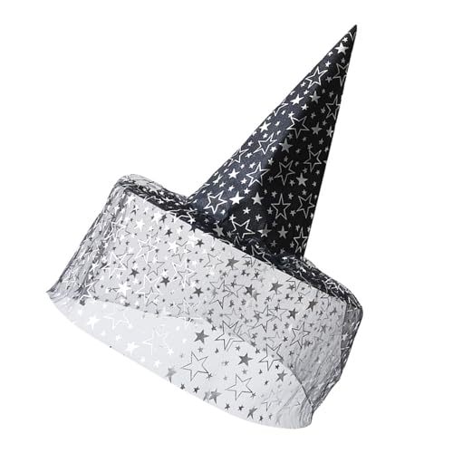 Cooler Hexenhut mit Schleier, Blume, Spitze, für Damen, Herren, Teenager, für Halloween, Party, Schleier, Coser, Zauberer, Cosplay Cooler Hexenhut mit Schleier, Blume, Spitze, für Damen, Herren, Teenager, für Halloween, Party, Schleier, Coser, Zauberer, Cosplay von alloneslife