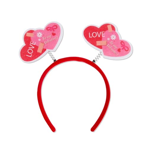 Stilvoller Valentinstag Hair Accessoire Herzförmige Designs Haarband Für Partys Und Hochzeitsbühne Kopfbedeckungen von alloneslife