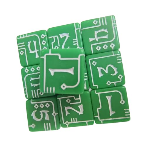 Taktile Acrylic Industrial Themed Number Dices von alloneslife