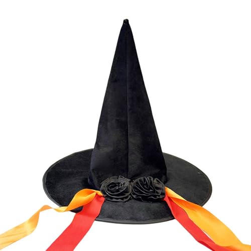 Traditioneller spitzer Hexenhut, Kopfbedeckung, Kostümzubehör für Halloween-Partys, Schulveranstaltungen und Mystery-Themen, Hexenhut für Themenveranstaltungen Traditioneller spitzer Hexenhut, Kopfbedeckung, Kostümzubehör für Halloween-Partys, Schulveranstaltungen und Mystery-Themen, Hexenhut für Themenveranstaltungen von alloneslife