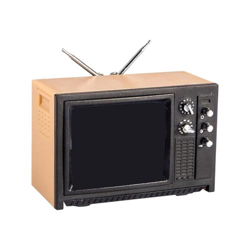 alloneslife 1/12 Miniaturfernseher Nostalgische Modellfigur Für Puppenhaus Enthusiasten Realistische Fernseher Wohnzimmer Setting Doll House alloneslife 1/12 Miniaturfernseher Nostalgische Modellfigur Für Puppenhaus Enthusiasten Realistische Fernseher Wohnzimmer Setting Doll House von alloneslife