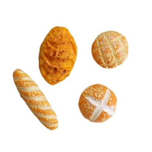alloneslife 4PCS Kleine Brotmodelle Für 1/12 Dollhouses Szenen Bäckerei Küche Display Handwerksprojekte alloneslife 4PCS Kleine Brotmodelle Für 1/12 Dollhouses Szenen Bäckerei Küche Display Handwerksprojekte von alloneslife