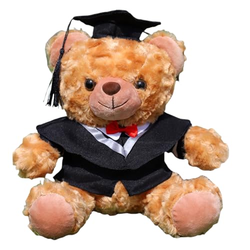 alloneslife Abschlussthema Bärenweiche Plüschspielzeug Mit Gradhut Robe Anpassbares Geschenk Für Student Abschlussfeierlichkeiten von alloneslife
