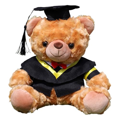 alloneslife Abschlussthema Bärenweiche Plüschspielzeug Mit Gradhut Robe Anpassbares Geschenk Für Student Abschlussfeierlichkeiten von alloneslife
