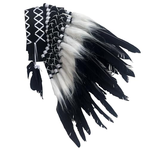 alloneslife Authentischer gefiederter Kopfschmuck für Festivals und Partys, ethnische Stile, Kopfschmuck, Haarschmuck für Modebegeisterte alloneslife Authentischer gefiederter Kopfschmuck für Festivals und Partys, ethnische Stile, Kopfschmuck, Haarschmuck für Modebegeisterte von alloneslife