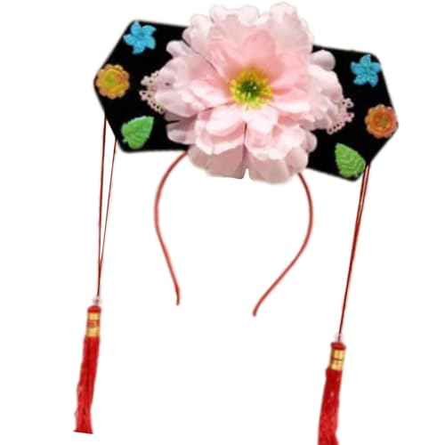 alloneslife Eleganter chinesischer Prinzessinnen-Kopfschmuck, traditionelle alte Kopfbedeckung, Blumenhut für kulturelle Veranstaltungen alloneslife Eleganter chinesischer Prinzessinnen-Kopfschmuck, traditionelle alte Kopfbedeckung, Blumenhut für kulturelle Veranstaltungen von alloneslife