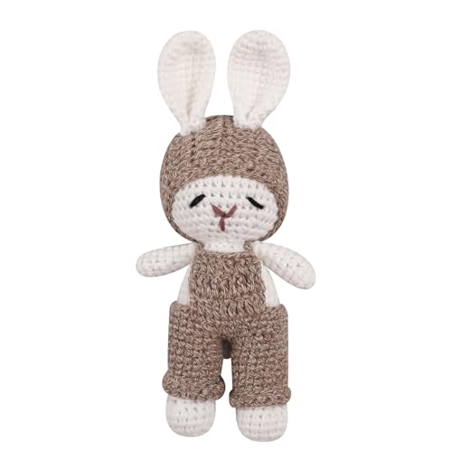 alloneslife Handgefertigter Kaninchenpuppen Kaninchen Mit Hutspielzeug Für Babys Und Kleinkinder Stofftiere Spielzeug Kinder Geburtstagsgeschenk Geeignet von alloneslife