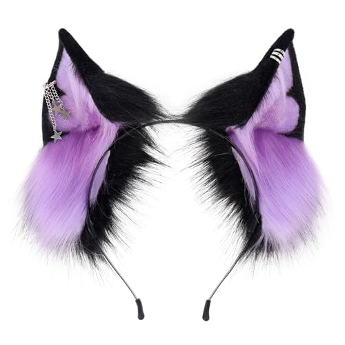 alloneslife Handgefertigtes Künstliches Fellpelz Tierisches Ohrhaarband Plüsch Cosplays Haarzubehör Für Frauen Mädchen Party Verstellbarer Ohren Kopfstück Unisex alloneslife Handgefertigtes Künstliches Fellpelz Tierisches Ohrhaarband Plüsch Cosplays Haarzubehör Für Frauen Mädchen Party Verstellbarer Ohren Kopfstück Unisex von alloneslife