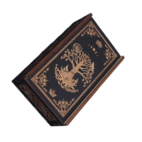 alloneslife Holz Tarot Karten Aufbewahrungskoffer Tragbarer Tarotkartenbox Astrologie Wahrsage Aufbewahrungsfall Push Pull Card Container alloneslife Holz Tarot Karten Aufbewahrungskoffer Tragbarer Tarotkartenbox Astrologie Wahrsage Aufbewahrungsfall Push Pull Card Container von alloneslife