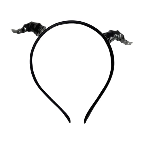 alloneslife Kinder Cosplay Devil Stirnband Tierhorn Für Karneval Party Handgefertigt Dunkle Horn Kostüm Teufel Festliche Leichte Hörner von alloneslife