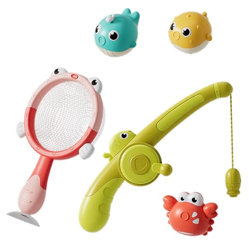alloneslife Magnetischer Angelbad Spielzeugset Mit Light Up Animal for Kids Water Play Ermutigen Motorkompetenzentwicklungsbad Spielzeug Spielzeug Spielzeug von alloneslife
