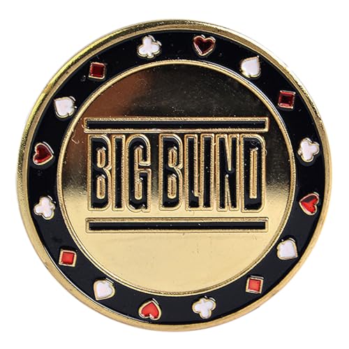 alloneslife Metal Chip Knopfhändler Pucks Knöpfe Pokerkarten Guard Protector Metall Coin Geschenk Für Frauen Mann von alloneslife