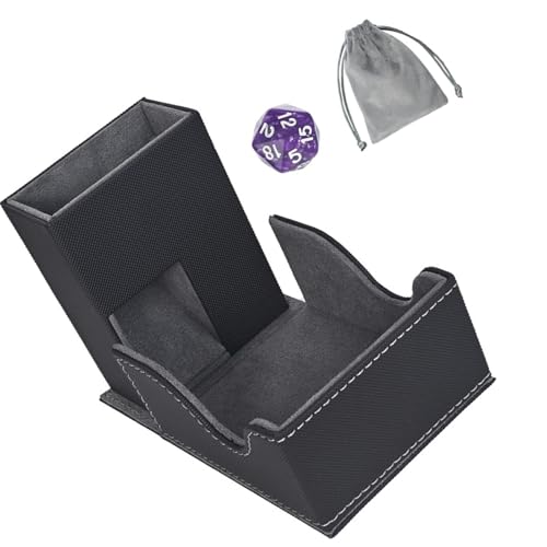 alloneslife Portable Dices Roller Tower Mit Flanellspeichertasche Für Tabletop RPG & Travel Gaming Travel Friendly Dices Tably von alloneslife