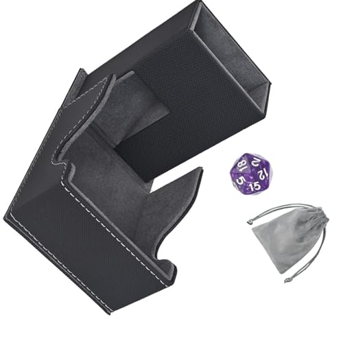 alloneslife Premium Würfelturm-Organizer, inklusive Flanell-Tasche für Tisch-Enthusiasten, Würfel-Aufbewahrungsbox von alloneslife