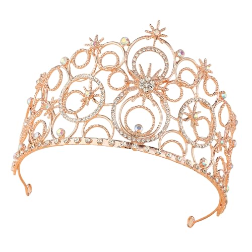 alloneslife Prinzessinnen-Haarreif, glitzernde Krone, Abschlussball für Königin, Geburtstag, Stirnbänder, Foto-Requisiten, elegante Kostüm-Kopfbedeckung von alloneslife
