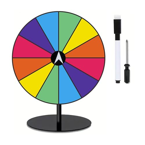 alloneslife Schwere Typ Drehpreise Rad Spiel Wiederverwendbares Farbenfrohes Spiel Mit Haltbarkeit Metall Basis Für Kinder Erwachsene Ruhige Rotationen Partypreise von alloneslife
