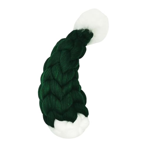 alloneslife Super dicke isländische Woll-Weihnachtsmütze für Weinflaschen, Baumschmuck, Bastelprojekte und Feiertagstisch-Displays, Weihnachtsmütze für Weinflaschen-Dekorationen von alloneslife