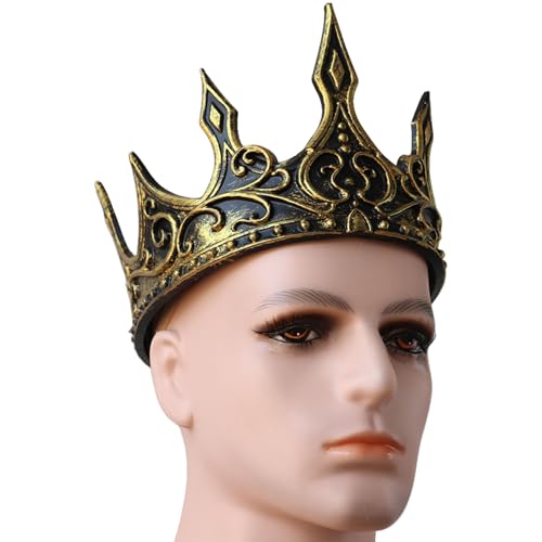 alloneslife Vintage-Kronen-Stirnband mit Halbmond-Dekoren, Cosplay-Haarband für Modebegeisterte und Rollenspiel-Aktivitäten alloneslife Vintage-Kronen-Stirnband mit Halbmond-Dekoren, Cosplay-Haarband für Modebegeisterte und Rollenspiel-Aktivitäten von alloneslife