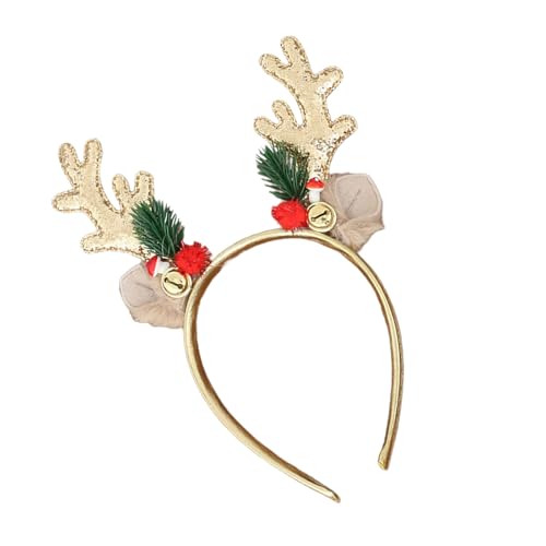 alloneslife Weihnachts-Rentier-Geweih-Haarband mit Glöckchen, leichtes Haar-Accessoire für Erwachsene, Kinder, Urlaub, Party, Kinder, Weihnachtsfeier, Kopfschmuck alloneslife Weihnachts-Rentier-Geweih-Haarband mit Glöckchen, leichtes Haar-Accessoire für Erwachsene, Kinder, Urlaub, Party, Kinder, Weihnachtsfeier, Kopfschmuck von alloneslife