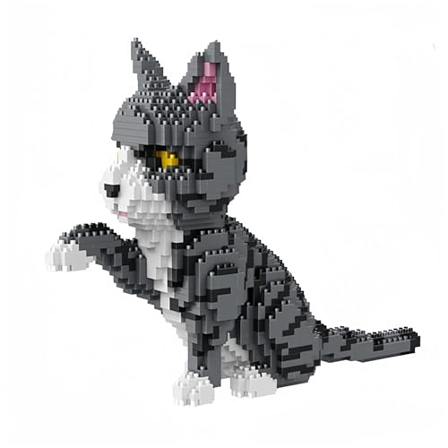 Friendly Tabby Cat Model Micro Mini Baustein-Spielzeug-Sets: eine liebenswerte Dekoration, die an die Süße der Katzen erinnert Friendly Tabby Cat Model Micro Mini Baustein-Spielzeug-Sets: eine liebenswerte Dekoration, die an die Süße der Katzen erinnert von alltogetho