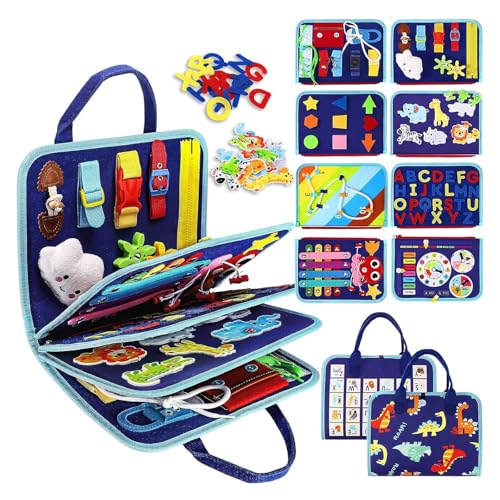 alouweekuky Montessori Busy Board Deutsch ab 3 Jahre - interaktives Activity Board Spielzeug für Kleinkinder - Beschäftigung für Auto & Flugzeug Entwicklung & Motorik alouweekuky Montessori Busy Board Deutsch ab 3 Jahre - interaktives Activity Board Spielzeug für Kleinkinder - Beschäftigung für Auto & Flugzeug Entwicklung & Motorik von alouweekuky