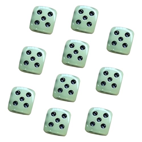 10 PCs Brettspiel Dices Acrylic Dices Sechsseitig Dices Glühen In Dark Dices Entertainment Game Dices Für Clubparty Acryl Dices Sechsseitige Dices Brettspiel Dices Glow In Dark Dices Für Club von amangul