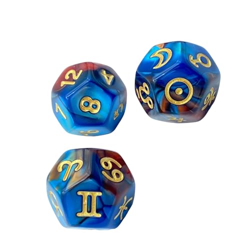 3LOTS Mystical 12 Sided Glitters Dices Set Für Vermögensaktionen Und Sternanleitung Für Spirituelle Praktiken Farbiges Astrologisches Spiel Würfel 3LOTS Mystical 12 Sided Glitters Dices Set Für Vermögensaktionen Und Sternanleitung Für Spirituelle Praktiken Farbiges Astrologisches Spiel Würfel von amangul
