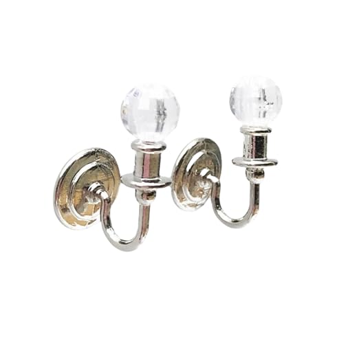 Elegante Puppenhäuser Leuchten Elegante 1 12 Skala Kristall Und Metall Acylic Wandlampen Die Für Handwerksliebhaber Tragbar Sind von amangul