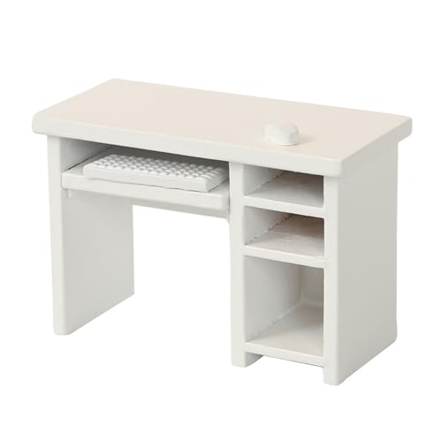 Realistische 1/12 Puppenhäuser Computertisch Modell mit Tastatur und für verschiedene Display für Sammler Geschenk Zubehör von amangul