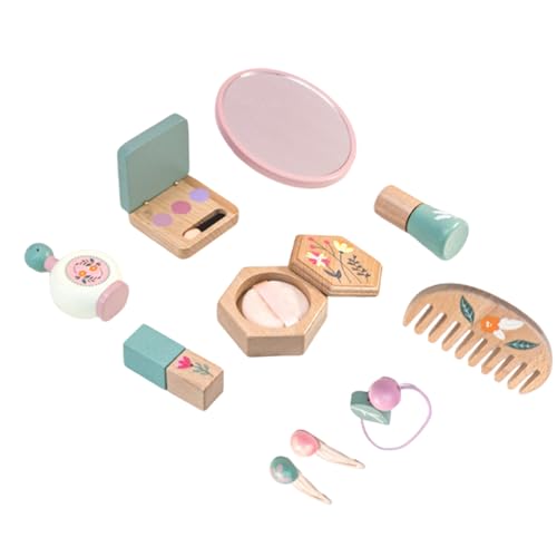 amangul 10 Stück Holz Tun Make Up Spielset Für Mädchen 3 4 5+ Mit Kosmetischen Werkzeugen Pinsel Lippenstift Ideal Kreative Rollenspielen Geschenk Spielzeug Kinder Tun Spiele Kosmetik Set amangul 10 Stück Holz Tun Make Up Spielset Für Mädchen 3 4 5+ Mit Kosmetischen Werkzeugen Pinsel Lippenstift Ideal Kreative Rollenspielen Geschenk Spielzeug Kinder Tun Spiele Kosmetik Set von amangul
