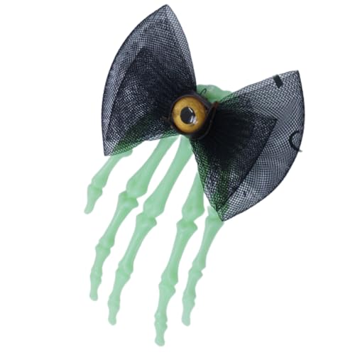 Fashion Rose Spitzen Skelett Handhaarclip Einzigartige Haarstücke Für Halloweenparty Und Themenveranstaltung Unisex Party Kopfbedeckung von amangul