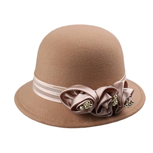amangul Fedoras Hut für Cosplay-Partys, eleganter Kamelien-Blumenhut, Erwachsene, Karneval, Partyhut, Flapper-Kopf-Zubehör amangul Fedoras Hut für Cosplay-Partys, eleganter Kamelien-Blumenhut, Erwachsene, Karneval, Partyhut, Flapper-Kopf-Zubehör von amangul