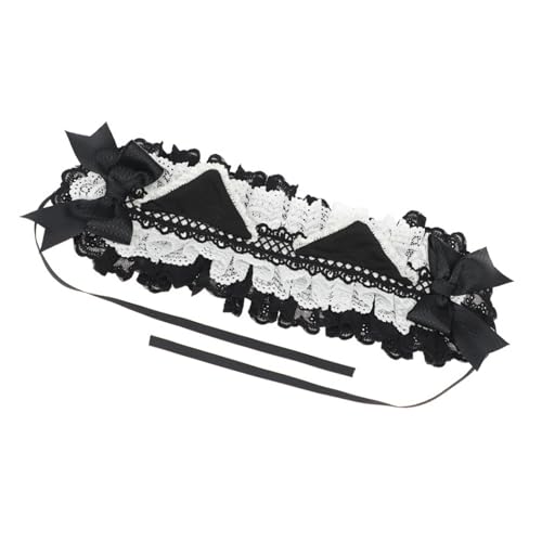 amangul Haarreif mit Katzenohren und Haarspange für Damen und Mädchen, Rollenspiel, Anime, Dienstmädchen, Stirnband, Halloween, Cosplay, Kostümzubehör amangul Haarreif mit Katzenohren und Haarspange für Damen und Mädchen, Rollenspiel, Anime, Dienstmädchen, Stirnband, Halloween, Cosplay, Kostümzubehör von amangul