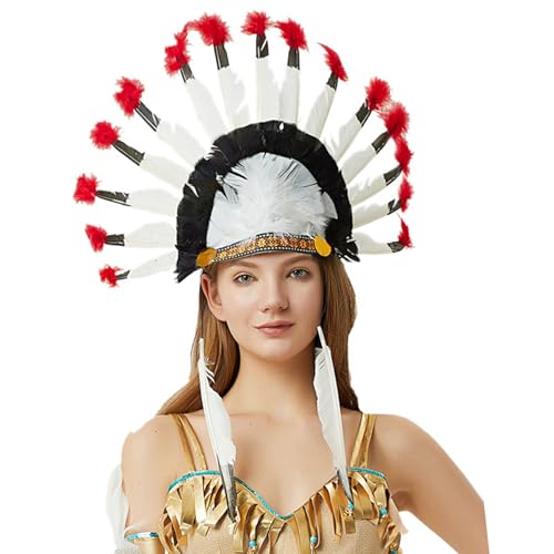 amangul Indisches Haarband für Karneval, Party, FatTuesday, gefiederter Haarreif für Bühne, Perfromances und kulturelle Feiern amangul Indisches Haarband für Karneval, Party, FatTuesday, gefiederter Haarreif für Bühne, Perfromances und kulturelle Feiern von amangul