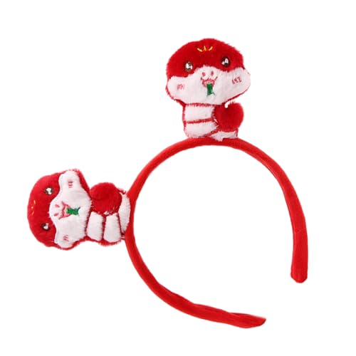 amangul Kinder Schlangen-Stirnbänder für chinesisches Neujahr, Kopfbedeckung, Cartoon-Schlangenfigur, Foto-Requisiten für Halloween-Fotografie von amangul