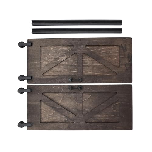 amangul Miniaturraum Decors Black Holz Scheunentür Für Dollhouses Modellmöbel Und Zubehör Model House Furniture amangul Miniaturraum Decors Black Holz Scheunentür Für Dollhouses Modellmöbel Und Zubehör Model House Furniture von amangul