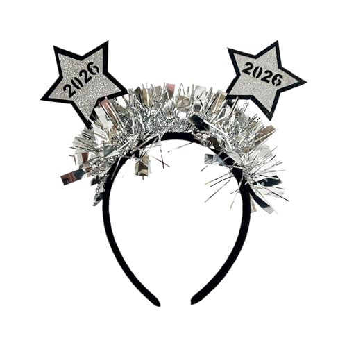 amangul Premium Glitzer Tinsel Stirnband Frohes Neues Jahr 2026 Sternform Praktisch Bequem Für Festivalveranstaltungen Und Versammlungen Glitzer Haarband Für Kinder Erwachsene amangul Premium Glitzer Tinsel Stirnband Frohes Neues Jahr 2026 Sternform Praktisch Bequem Für Festivalveranstaltungen Und Versammlungen Glitzer Haarband Für Kinder Erwachsene von amangul