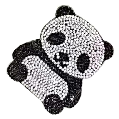 amangul Punk Cosplay Pony-Halter, Subkulturen, Fransen, Haarnadel, Kopfschmuck mit Strasssteinen, für Halloween-Partys und Themenveranstaltungen (Panda) von amangul