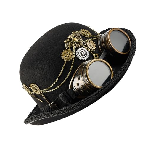 amangul Punk Kostüm Tall Victorian Mechanical Design Dome Mit Entfernbaren Schutzbrillen Für Erwachsene Themenereignisse Victorian Kostümzubehör Sammeln von amangul