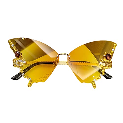 amangul Schmetterling Strass Katzenauge Frauen randlos kleines Gesicht Schmetterling Brille amangul Schmetterling Strass Katzenauge Frauen randlos kleines Gesicht Schmetterling Brille von amangul