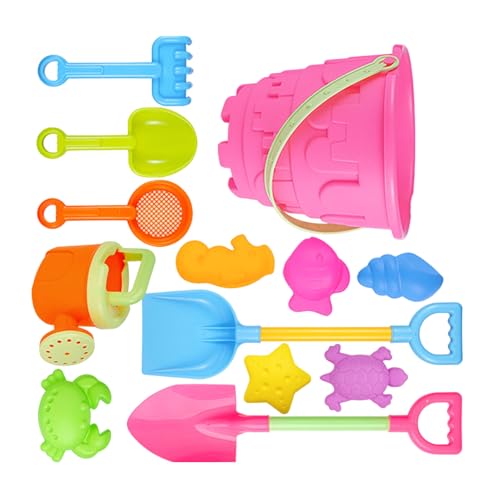 amangul Strandspielzeug Mit Schloss Eimer Und Werkzeuge Für Sandspiel Freien Und Kreative Entwicklung Easy Storage Sand Play Set von amangul