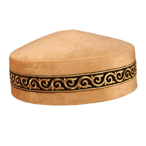 amangul Traditionelle Blaue Schädelkappen Weiche Polyester Religiöse Zeremonie Kulturelle Gestickte Kopfbedeckung Kostüm Traditionelle Gestickte Hüte amangul Traditionelle Blaue Schädelkappen Weiche Polyester Religiöse Zeremonie Kulturelle Gestickte Kopfbedeckung Kostüm Traditionelle Gestickte Hüte von amangul