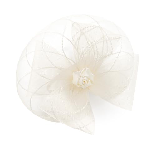 amangul Trendiger Vintage-Kopfschmuck mit Spitzenschleier für Hochzeiten, Partys, Retro-Haarschmuck (wie abgebildet) von amangul