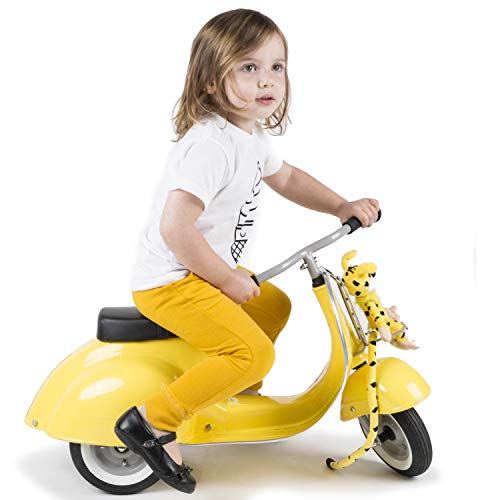Ambosstoys Primo Basic Vollmetall-Lauflernroller, im klassischen Scooter Design, gelb I für Kinder ab 2 bis 5 Jahren I Fördert das Gleichgewicht von ambosstoys