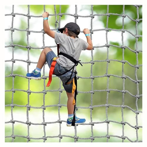 Kletternetz Nylon Kletternetz Kinder Ausdauer Kletternetz Frachtnetz Für Kinder Erwachsene Rock Spielplatz Baum Kletternetz Outdoor Netze Kinder Outdoor Kletternetz ( Color : 10mm-10cm , Size : 3X4m/9 von amhea