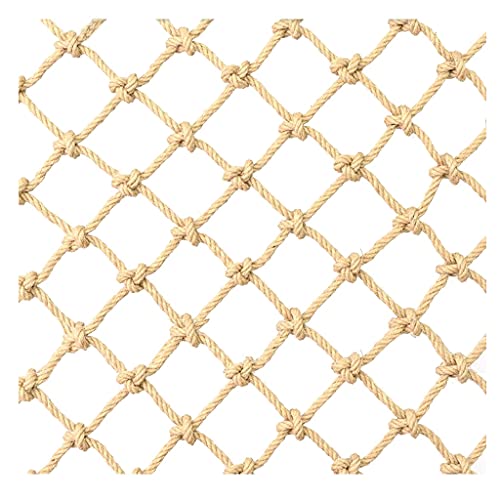 Sicherheit Anti-Fall-Netz-Trennwand Dekoratives Netz Seilnetz Braun dekoratives Fischernetz Sicherheitsschutz Klettern im Freien Garten (Color : 10mm*10cm, Size : 1x2m (3.28X6.56ft)) von amhea