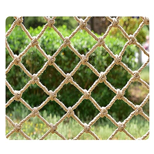 amhea Balkonnetz Schutznetz Seilnetz Zaunnetz Gartennet 8mm Kletternetz für drinnen und draußen Balkontreppe Sicherheitsnetz Robustes Mesh-Material Frachtnetz (Color : 8mm-20cm, Size : 1x1m) von amhea