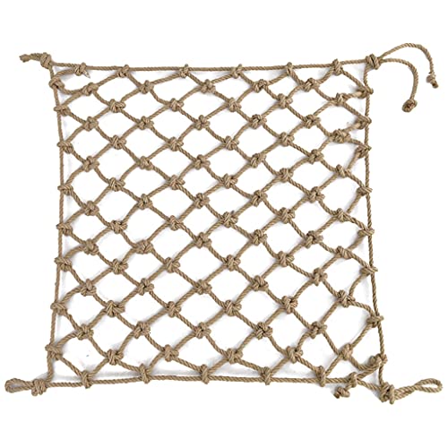 amhea Hanf Seil Net Zaun Netz Hanf Seilnetze Klettern Leiter 10mm * 12cm Seil Jute Weberei Netto Kind Sicherheit Netto Klettern Seil Net (Color : 10mm-10cm, Size : 1x2m (3.28X6.56ft)) von amhea