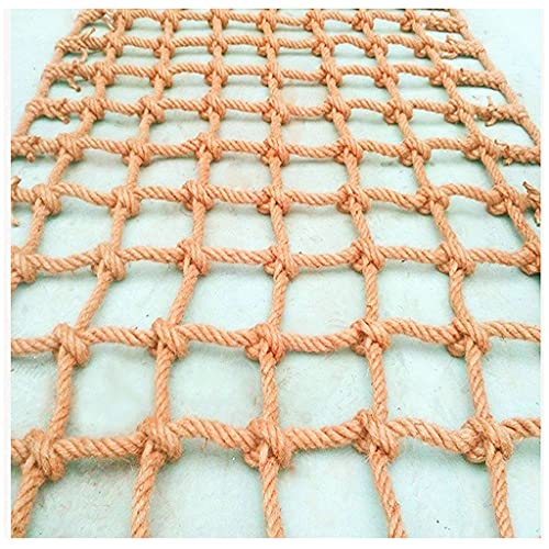 amhea Kinder Sicherheitsnetz, Hanfseilnetz, Kletternetz, Balkontreppennetz, Fotowanddekoration Trennwand Deckennetz (Color : 6X6cm, Size : 5X5m(16.4X16.4ft)) von amhea