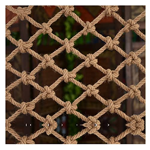 amhea Sicherheitsnetz schutznetz Kinder Fallschutz Dekoratives Jute-Hanf-Netz, Fischernetz Dekoratives Netz Kletternetz Frachtnetz Für Haustiere (Color : 12mm*18cm, Size : 1x2m) von amhea